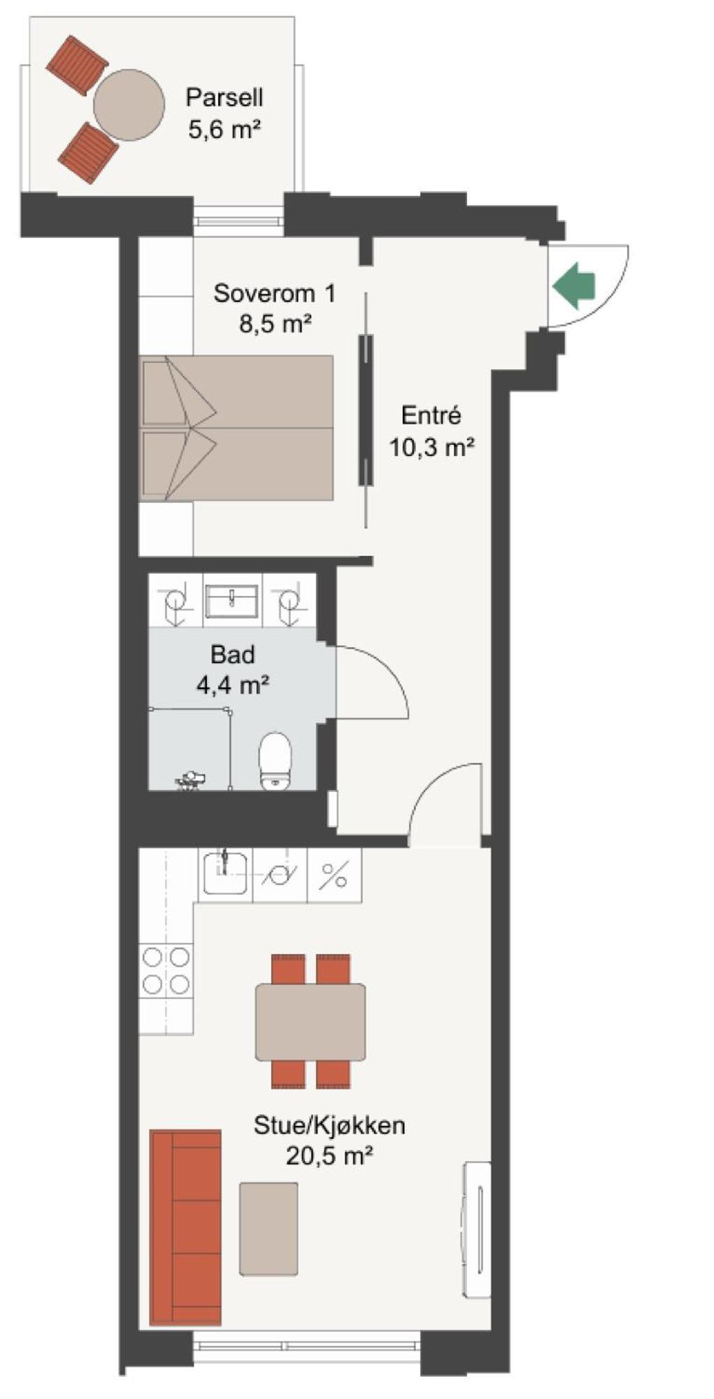 Brand New And Modern Apartment In Oslo Center Екстер'єр фото